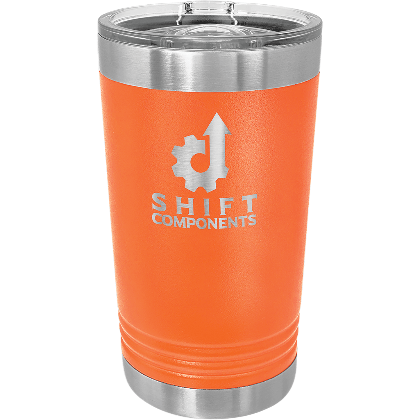 Ultimate Stainless Steel Pint Tumbler with Sliding Lid (Various Colors) - Perfect Etch