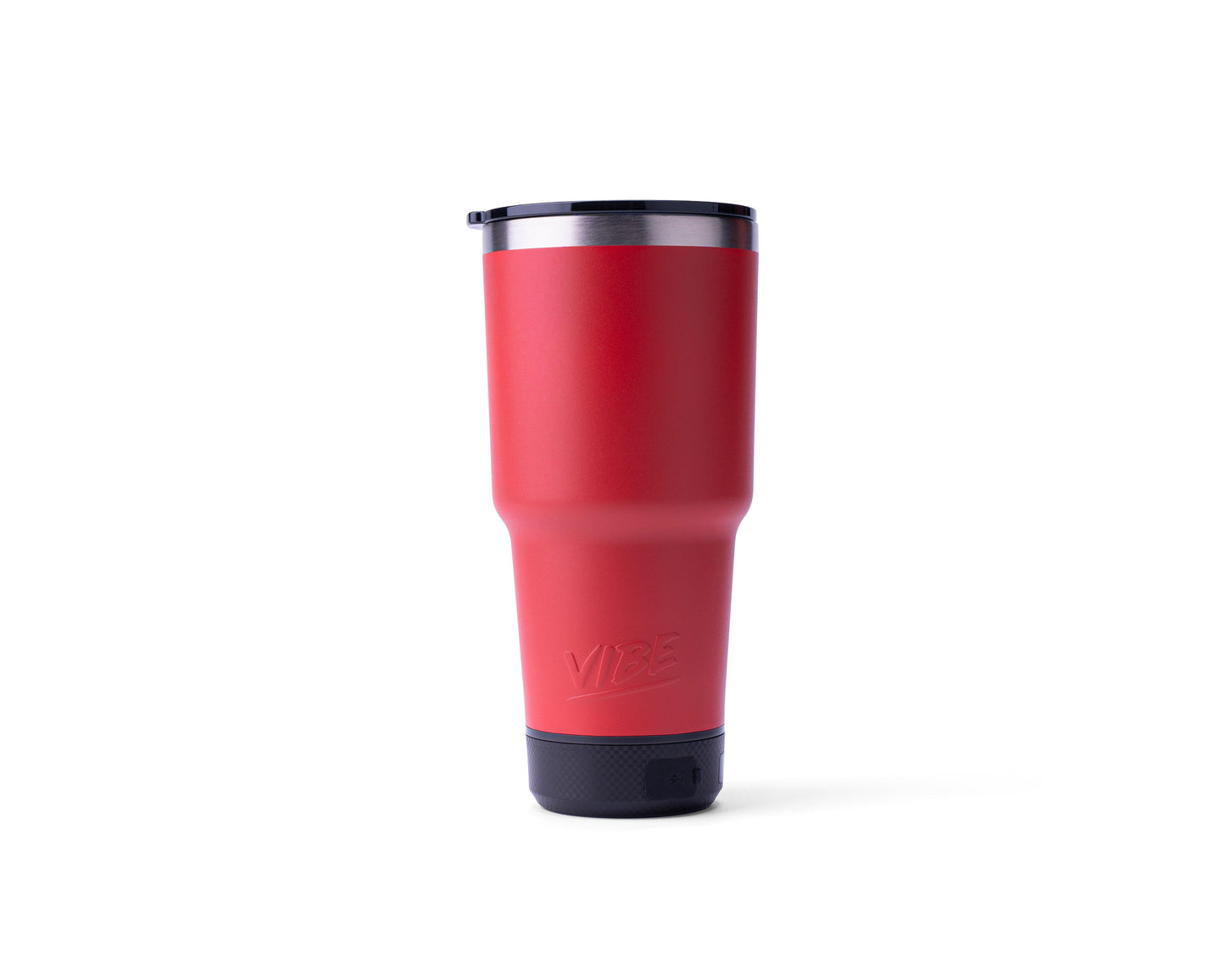 Vibrant Vibe 28oz Tumbler with Bluetooth Speaker and Power Bank in Assorted Colors - Perfect Etch