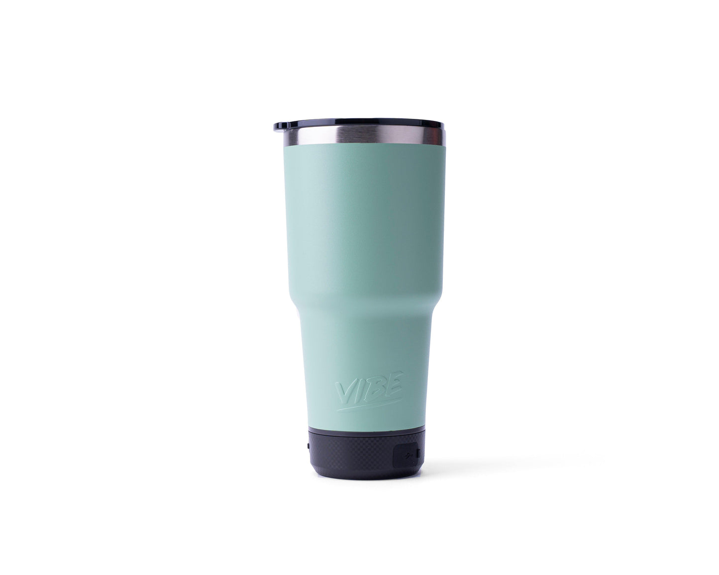 Vibrant Vibe 28oz Tumbler with Bluetooth Speaker and Power Bank in Assorted Colors - Perfect Etch