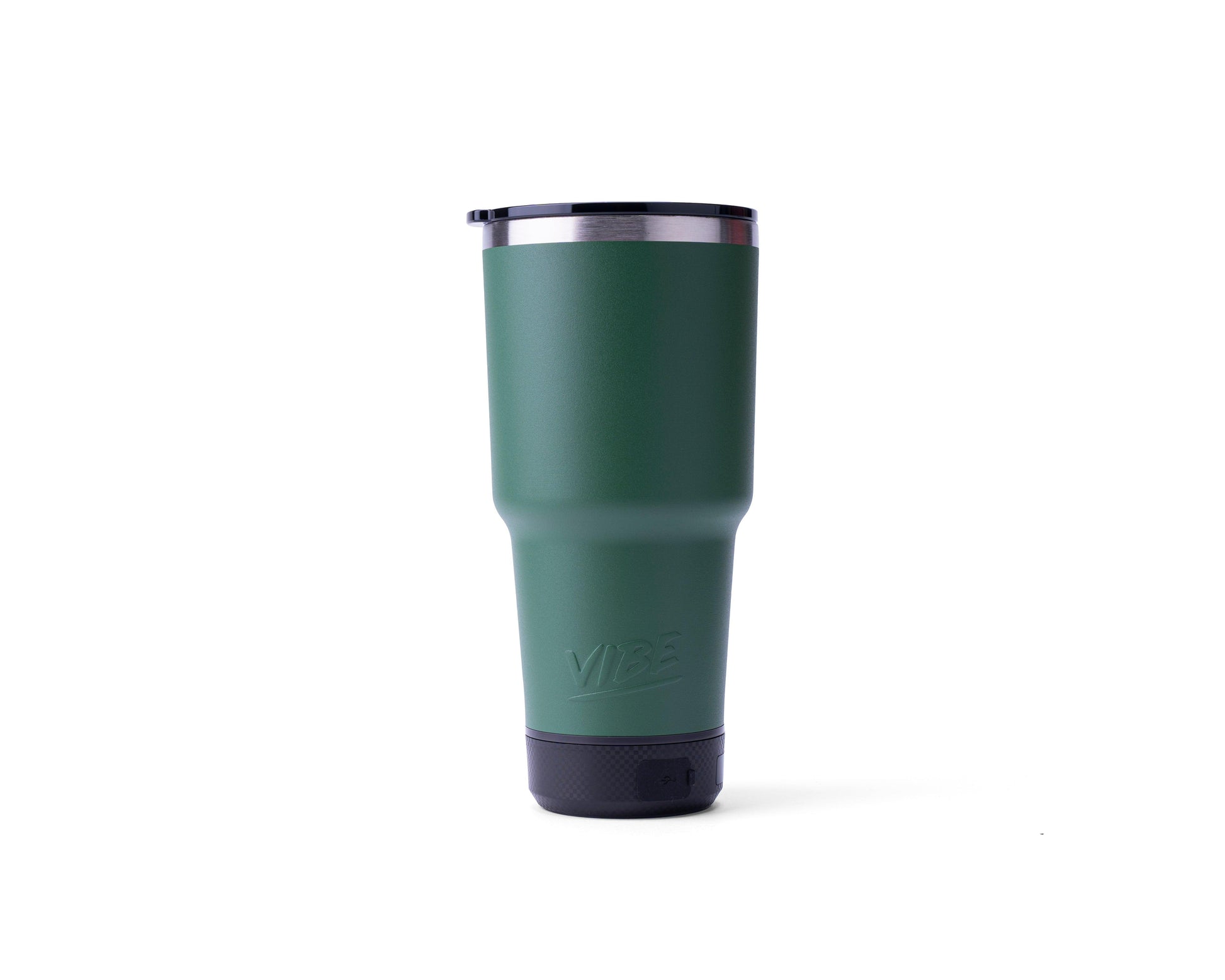 Vibrant Vibe 28oz Tumbler with Bluetooth Speaker and Power Bank in Assorted Colors - Perfect Etch