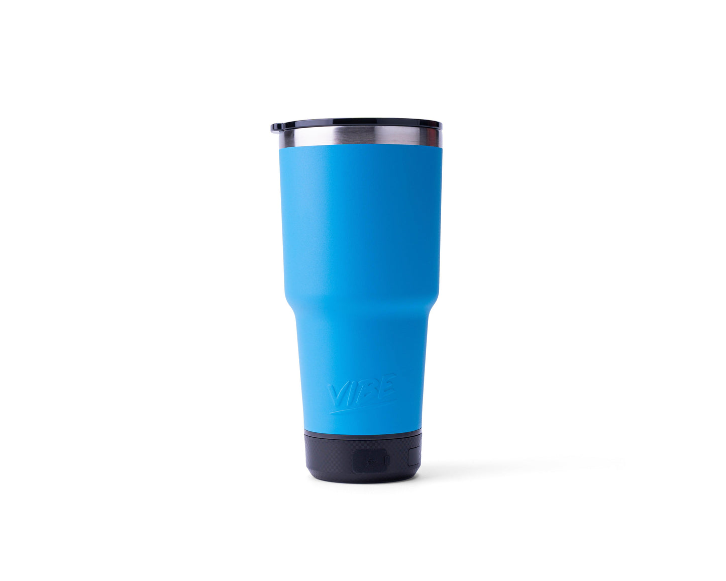 Vibrant Vibe 28oz Tumbler with Bluetooth Speaker and Power Bank in Assorted Colors - Perfect Etch