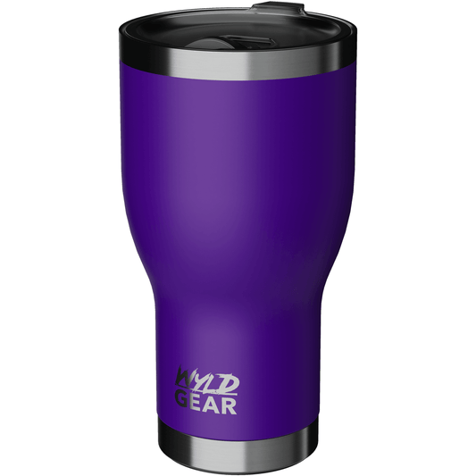 Wyld Gear - 30oz Purple Stainless Steel Travel Tumbler - Perfect Etch