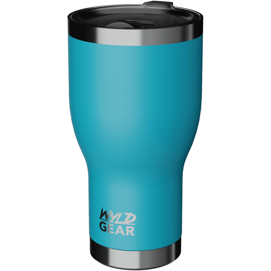 Wyld Gear - 30oz Teal Insulated Tumbler for Hot and Cold Drinks - Perfect Etch