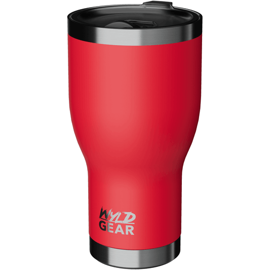 Wyld Gear - Red 30oz Insulated Tumbler with Bottle Opener - Perfect Etch