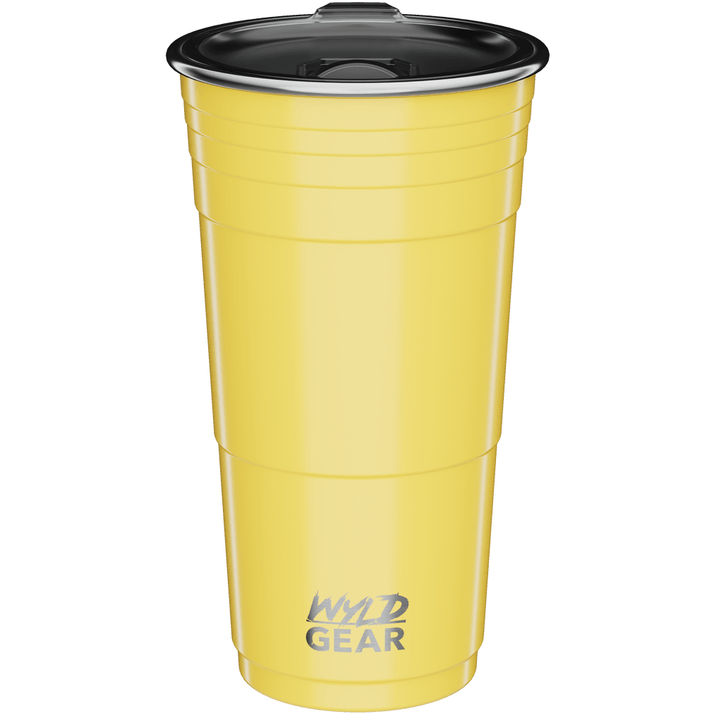 Wyld Party Tumbler - 24oz Yellow - Perfect Etch