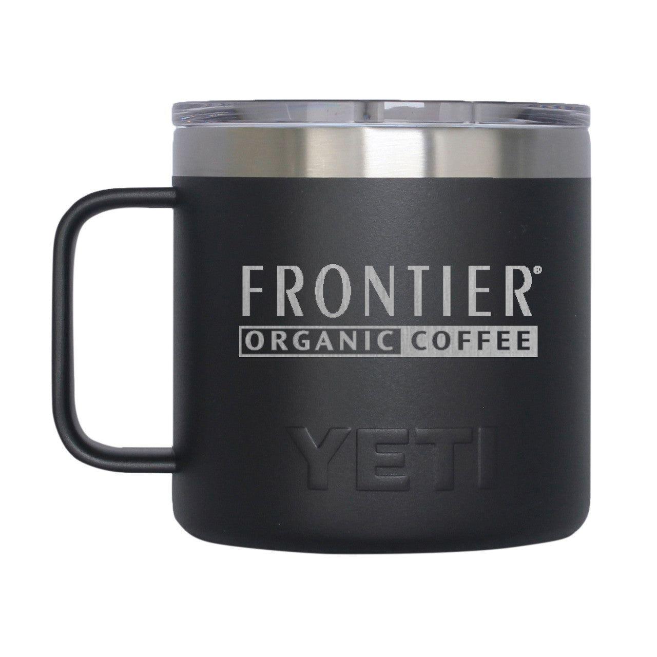 YETI 14 oz Black Mug - Ultimate Outdoor Companion - Perfect Etch