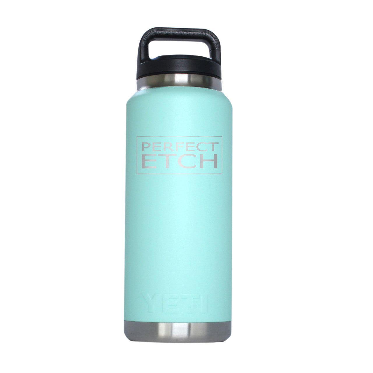 YETI 26 oz Seafoam Stainless Steel Bottle - Perfect Etch